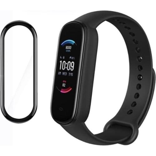 3D Curved Edge Full Coverage Smartband Soft Clear Protective Film Cover For Amazfit Band 5 band5 Smart Bracelet Screen Protector