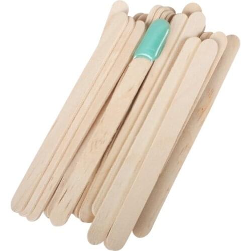 50/100PCS Woman Wooden Body Hair Removal Sticks Wax Waxing Disposable Sticks Beauty Toiletry Kits Wood Tongue Depressor Spatula