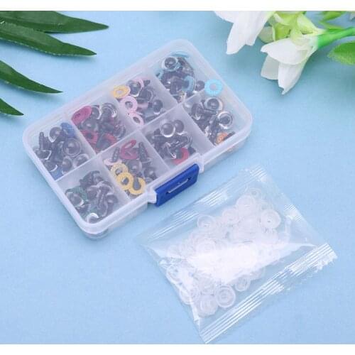 80Pcs 10mm/0.39in DIY Doll Puppet Plastic Eyes Safety Washers Pads For Handmade Whale Owl Doll Craft Children Kids Toy Q6PD