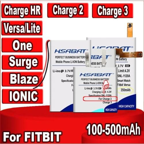 HSABAT IONIC 500mAh Battery for FITBIT IONIC Batteries