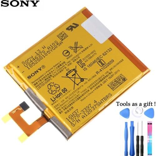 Original Replacement Sony Battery For SONY Xperia Z L36h L36i c6602 SO-02E C6603 S39H LIS1502ERPC LIS1551ERPC Genuine 2330mAh