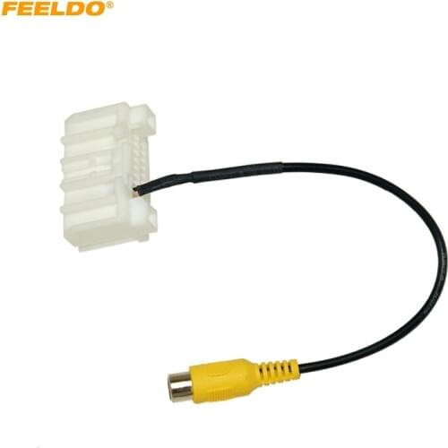FEELDO Car Rear Camera Video Input RCA Cable For Jeep 2008+ Factory OEM Radio Stereo With DVD/Rear Camera #HQ1684