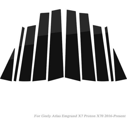 Car-styling For Geely Atlas Emgrand X7 Proton X70 2016-Present Car Window Center Pillar Stickers Trim External Films Accessory