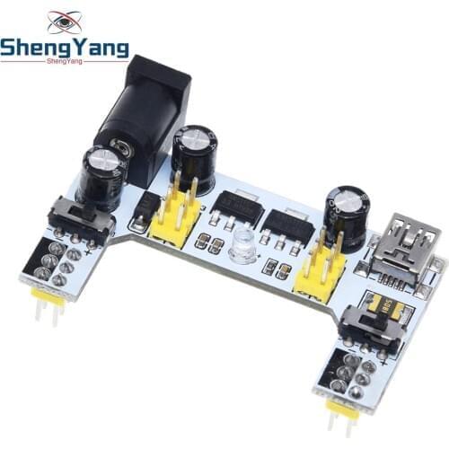1pcs ShengYang MB102 white Breadboard Power Supply Module 3.3V 5V For arduino Solderless