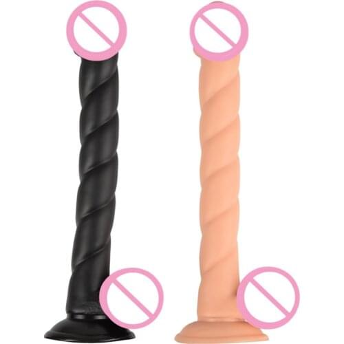 Hot Sale 30*3.5CM Big Dildo Realistic Twist Penis with Strong Suction Cup Horse Dildo Stimulate Massage Sex Toys for Woman Dick