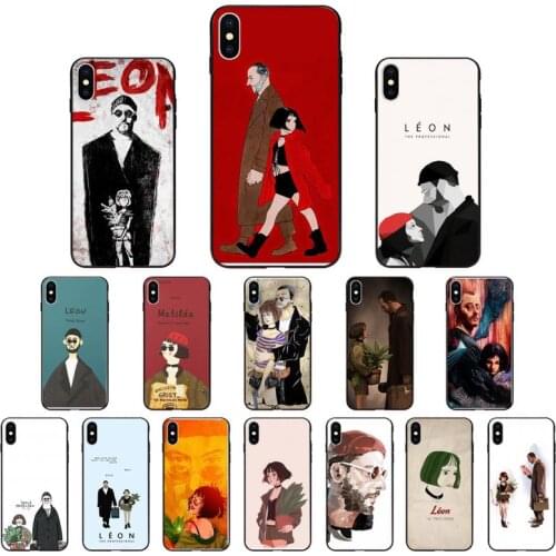 Leon Matilda Natalie Portman Movie Poster Phone Case For iphone 12 SE2 12 11 Pro XS MAX XS XR 8 7 6 Plus 5 5S SE Case