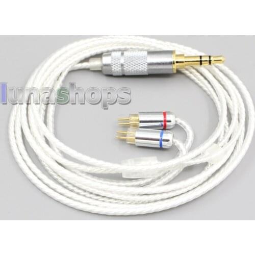 LN006602 Hi-Res Silver Plated 7N OCC Earphone Cable For 0.78mm BA Custom Westone W4r UM3X UM3RC JH13 High Step