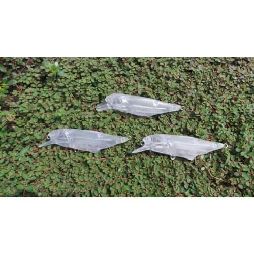 MR OCTOPUS 10pcs Unpainted Clear Plastic Fishing Lure Bodies22#------9.5cm .10.5g