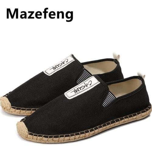 Men Loafers Soft High Quality Spring Canvas Fisherman Shoes Sneakers Men Espadrilles Trend Flats Driving Shoes Men Summer
