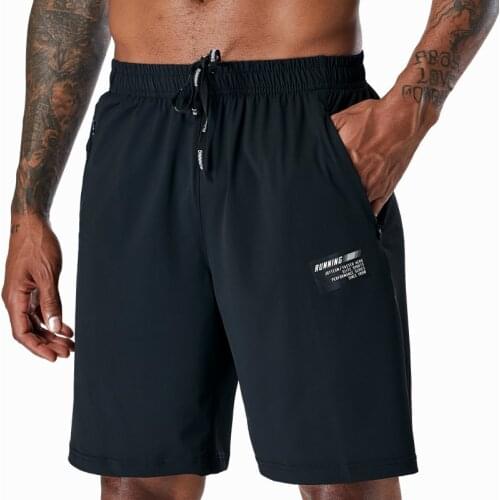 Men Sports Running Shorts Training Soccer Tennis Workout GYM Quick Dry breathable Outdoor Jogging Shorts With Zip pocket