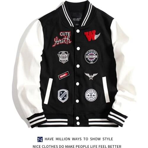 New Arrival MLBNY Full Embroid Autumn Spring Patchwork Womens Baseball Varsity Jacket Bomber Shirt Streetwear Coat Casual Chic