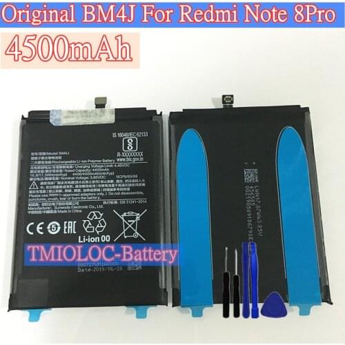 New Original High Quality BM4J 4500mAh Battery For Xiaomi Redmi Note 8 Pro 8Pro + Tools
