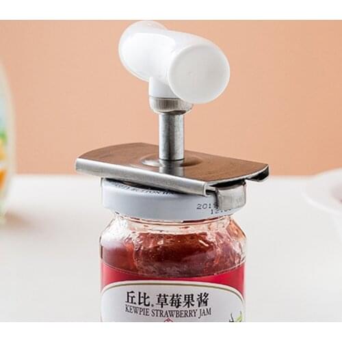 Stainless Steel Lid Opener Manual Can Jar Adjustable Opener Lids off Bottle Twist 1-3.7 Inches Kitchen Gadget Tools Ca Easy Can