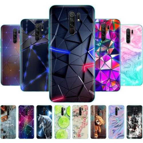 For xiaomi redmi 9 Cases Silicon Back Cover Phone Case For redmi 9 Soft cover 6.53 inch etui coque bumper shockproof protective