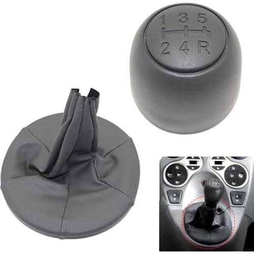 Car Gear Shift Knob Gearstick Gaiter Boot Kit Shifting Knob Cover For Fiat 500 500C 2007-2013 PANDA 2003-2012