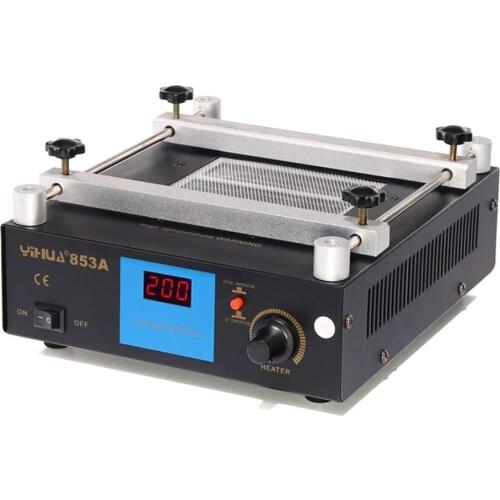 YIHUA 853A Digital Display Preheating Station Anti Static Constant Temperature BGA Rework Station Mobile Phone Preheater