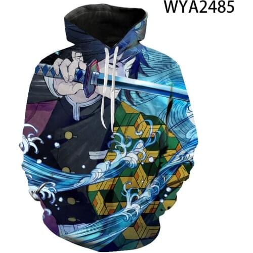 Funny anime Demon Slayer 3D Print teens hoodies Streetwear off white Sweatshirt Fashion Brand Pullover mens Casual Hoodie 5xl
