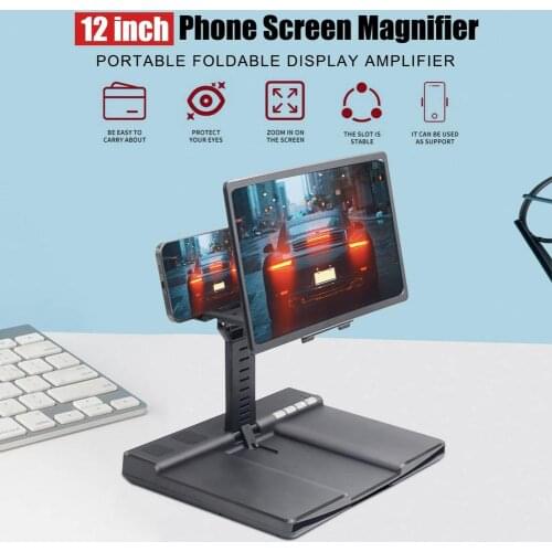 Smart Phone Screen Magnifier 3D Phone Amplifier Projector 3D Movie With Speaker Enlarge Screen Mobile Phone Handsfree Foldable