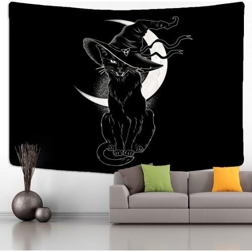 Vintage Sun and Moon Tapestry Wall Hanging Bohemian Indian Mandala Gypsy Art Beach Mat Room Home Decor