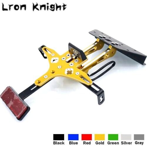 For KYMCO AK550 AK 550 2017 2018 2019 Scooter Motorcycle CNC License Plate Holder Moto Rear Tidy Bracket With Led LED Tail Light