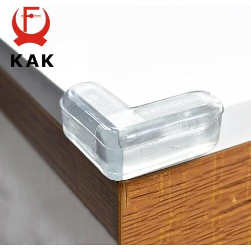 KAK 4PCS Child Baby Silicone Safety Protector Table Corner Protection Children Anticollision Edge Corners Guards Cover for Kids