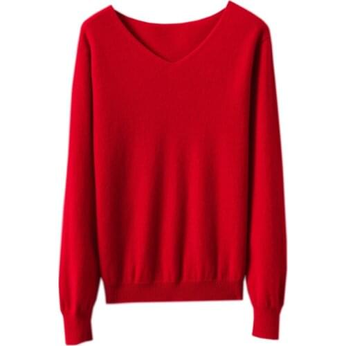 KOIJINSKY 2021 Pure Wool Fall/Winter Top Womens V-neck Sweater Knitted Cardigan