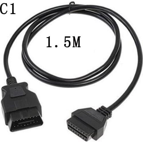 1.5m Obd 16pin Male To Dual Female OBDII OBD 16 Pin for ELM327 Extension Connector Cable OBD Cable ODB2 16 Pin OBD 2 Adaptor
