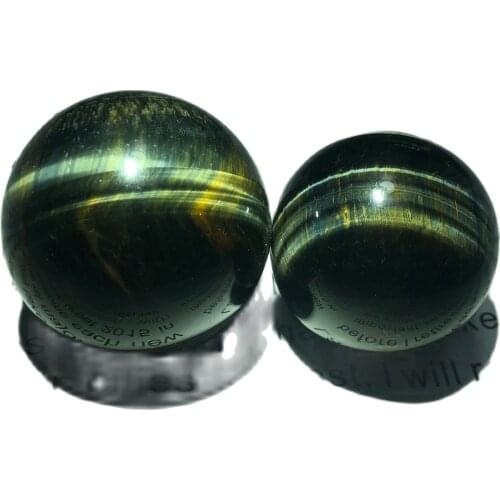 1pcNatural blue tiger stone ball quartz ball healing natural quartz crystal mineral home decoration 30mm