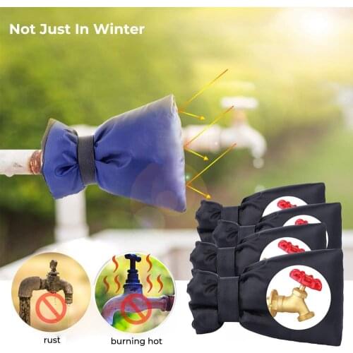 1pcs Outdoor Faucet Cover Anti-Freeze Hose Bib Water Faucet Protector Frost Protection Cover Winter Tap Cloth Cover Accessories
