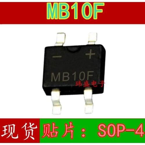 10pcs MB10F 1A/1000V SOP-4