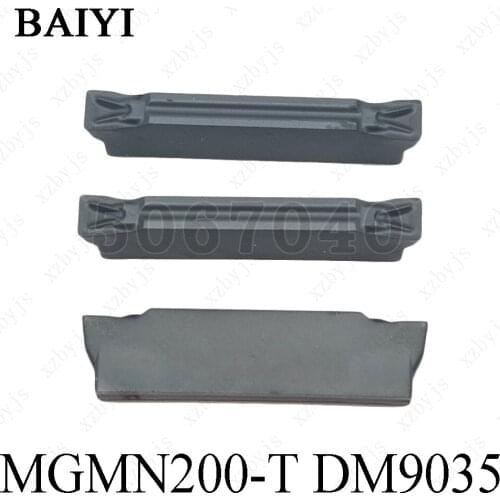 10pcs MGMN200 carbide grooving inserts MGMN200-T DM9035 turning tools lathe cutter Parting and grooving tool