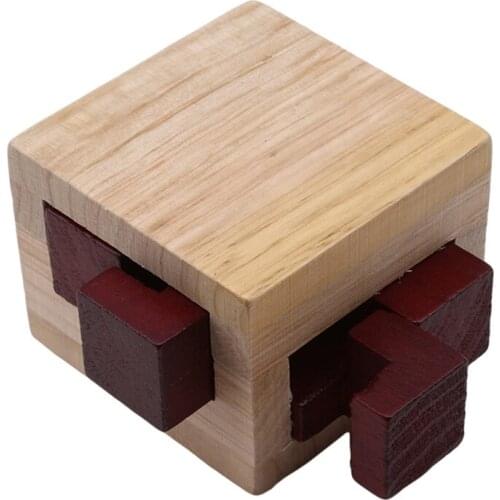 High Quality Wooden Magic Box Puzzle Game Luban Lock Toys For Children Learning Educational Wooden Puzzle Toys