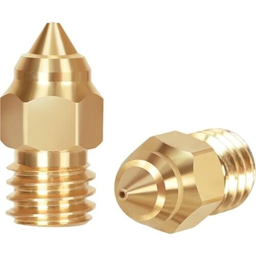 3D Printer Parts CR6 Nozzle 1.75/0.4MM High Quality M6 Thread Brass MK nozzle for E3D Hotend Extruder V6 J-head Druckerdüse