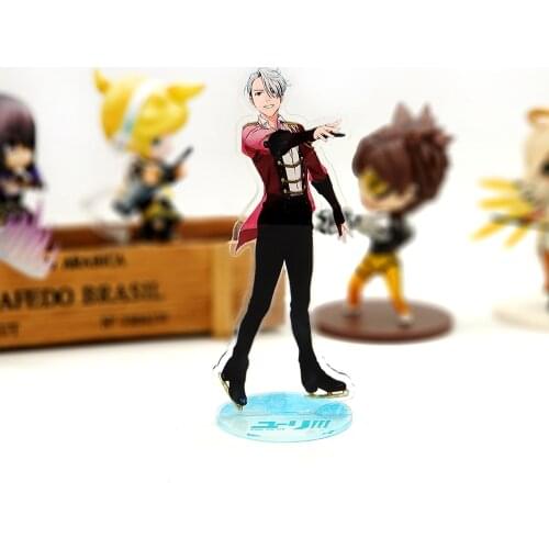 Love Thank You YURI on ICE Victor Nikiforov acrylic stand figure model double-side plate holder cake topper anime