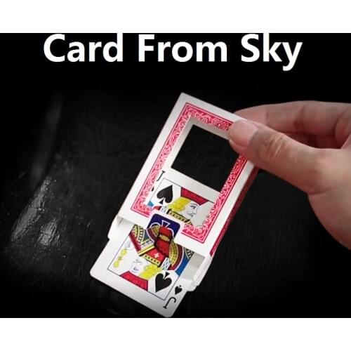 Card from Sky by J.C Magic Close up Magic Tricks Gimmick Illusions Street Magic Props Magician Street Easy To Do Beginner Fun