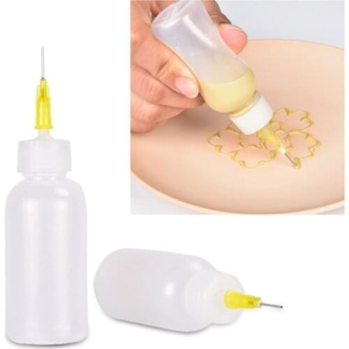 Ceramic art squeeze mud bottle transparent plastic small round mud dot mud line texture effect creative decorative pottery tools