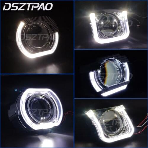 Angel Eyes Shrouds For Bi-Xenon Projector Lens 2.5 WST Lens Mask Covers Bezels Headlight Lenses Car Accessories Retrofit DIY
