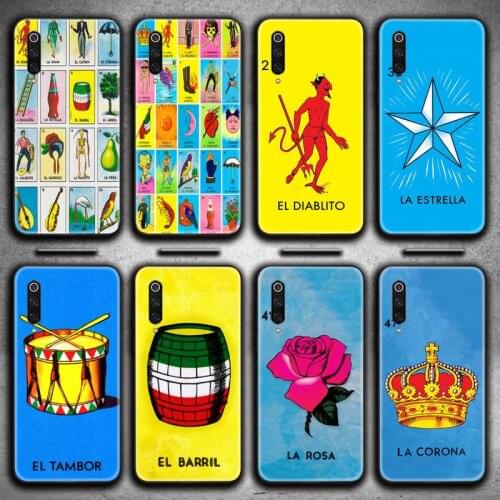 Mexican Bingo Loteria Phone Case for Xiaomi Mi Note 10 Lite Mi 9T Pro xiaomi 10 10 CC9 Pro