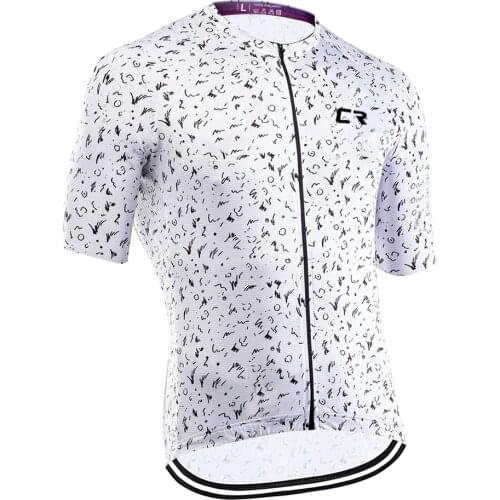 New CR Breathable Pro Men Cycling Jersey Summer Mtb Clothes Short Bicycle Clothing Ropa Maillot Ciclismo Bike Wear Kit Quick Dry