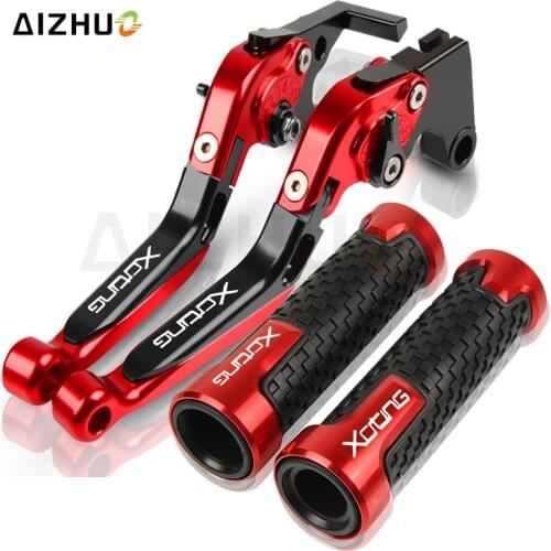 Adjustable Brake Clutch Levers FOR KYMCO XCITING 250 300 400 500 ALLYEARE Motorcycle Handle Bar Hand Grips 7/8''22mm Handlebar