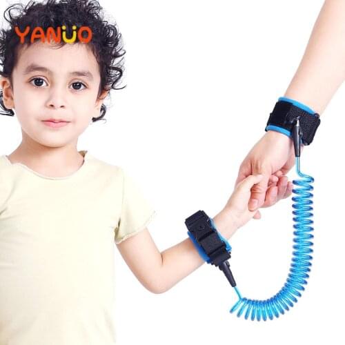 1.5M Kids Safety Harness Adjustable Children Leash Anti-lost Wrist Link Traction Rope Baby Walker Wristband Kids Lock Kids Lock