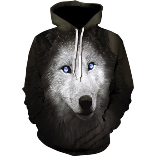 Wolf series casual hooded collar long-sleeved sports hoodie spring summer 2020 mens and womens hoodies free transport