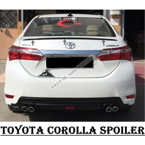 For TOYOTA COROLLO SEDAN Spoiler 2002-2021 Auto Accessory Universal Spoilers Car Antenna For Car Styling Sill Diffüser