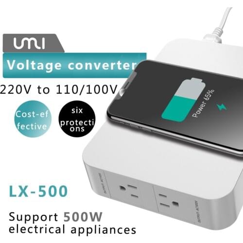 UMI 500watt convert 220v/240v to 110v/120v step down high power voltage Pure copper coil