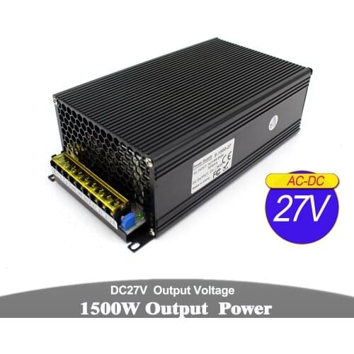Universal Switch Power Supply DC 27V 1500W Transformer 110V 220V AC DC27V SMPS For CCTV Stepper Motor Machinery Communication