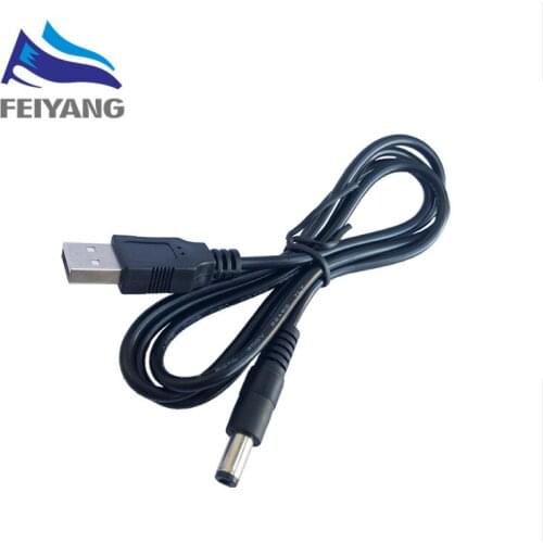 USB Port to 2.0*0.6mm 2.5*0.7mm 3.5*1.35mm 4.0*1.7mm 5.5*2.1mm 5V DC Barrel Jack Power Cable Connector