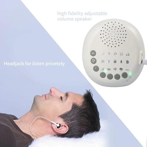 Sound Machine Baby Sleep Soothers White Noise With 15 Soothing Sounds 15,30,60 Minutes Timer For Home Office Travel