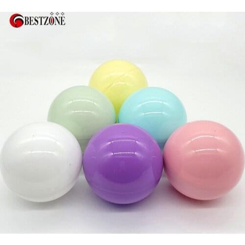 10Pcs/Lot 100MM Diameter Toy Capsules Plastic PP Macaron Round Balls Eggshell Empty Container For Vending Machine New