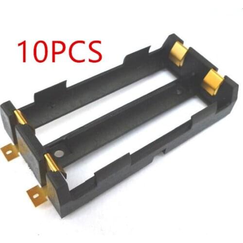 10 Pcs / Lot 2X18650 Battery Box High Quality SMD Battery Holder With Bronze Pins TBH-18650-2C-SMT