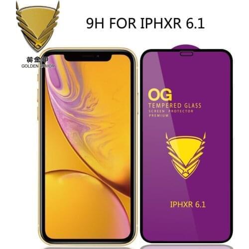 100pcs Golden Armor OG Big Curved Full Glue for iphone 12 Pro Max/13 PRO/12 mini/11 pro/xr/xs max/678 Plus/5s Tempered Glass O-F